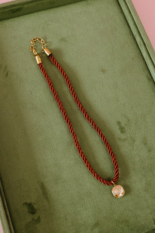 Tailyn Rope Necklace - Rust