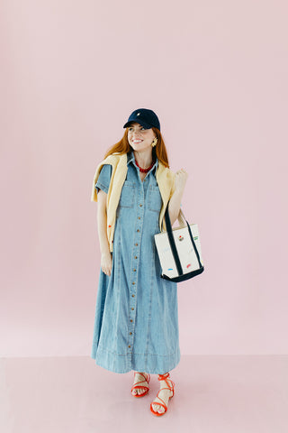 Scottie Denim Button Up Midi Dress