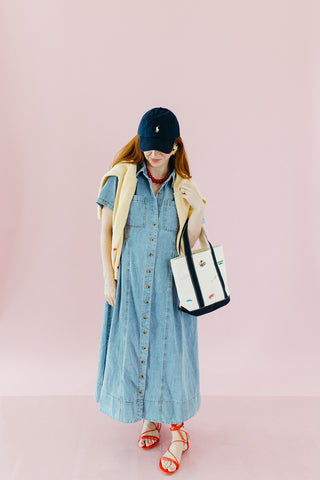 Scottie Denim Button Up Midi Dress