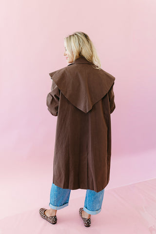 Colette Trench Coat with Polka Dot Contrast