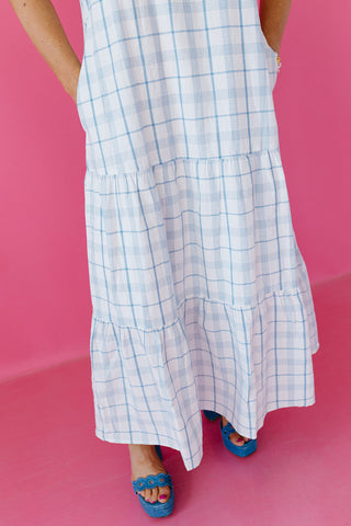 Emberly Plaid Midi Dress