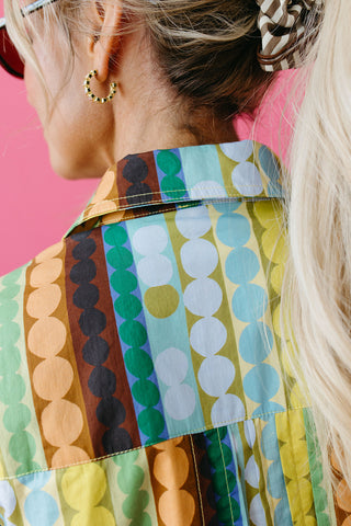 Sabrina Geometric Print Mini Dress