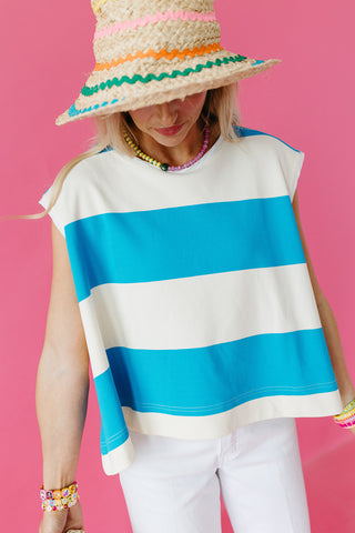Ziggy Stripe Muscle Tank Top