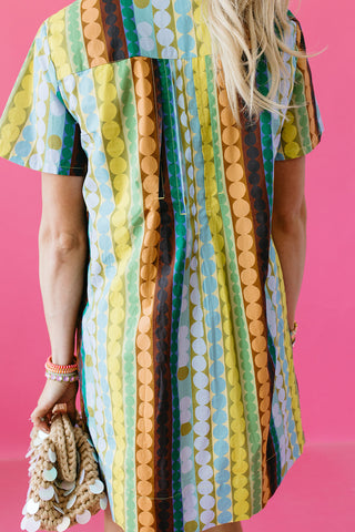 Sabrina Geometric Print Mini Dress