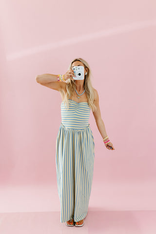 Kennadi Striped Tube Midi Dress
