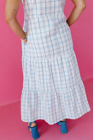 Emberly Plaid Midi Dress