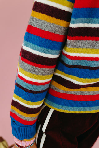 Dane Multi Color Stripe Sweater