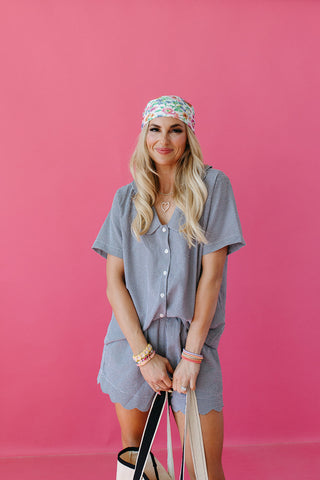 Flower Bandana Scarf - RESTOCK