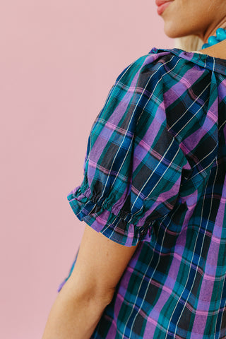 Cynthia Plaid Top