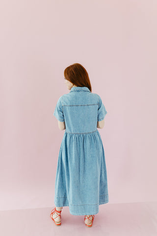 Scottie Denim Button Up Midi Dress