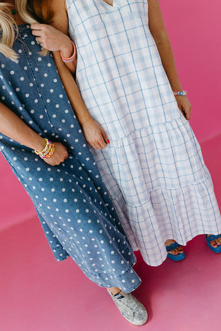 Emberly Plaid Midi Dress