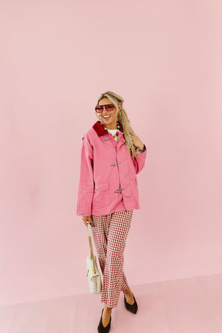 Lucia Utility Jacket in Pink