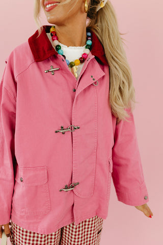 Lucia Utility Jacket in Pink