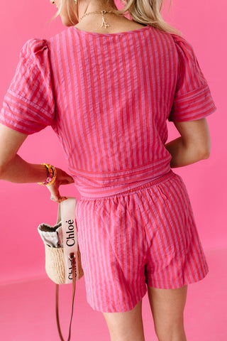 Haiden Stripe Short Set