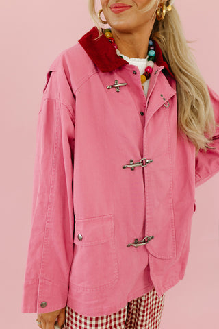 Lucia Utility Jacket in Pink