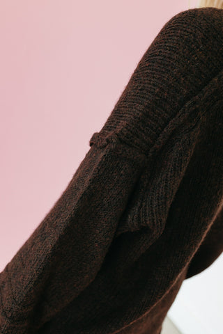 Helena Chunky Cardigan in Espresso