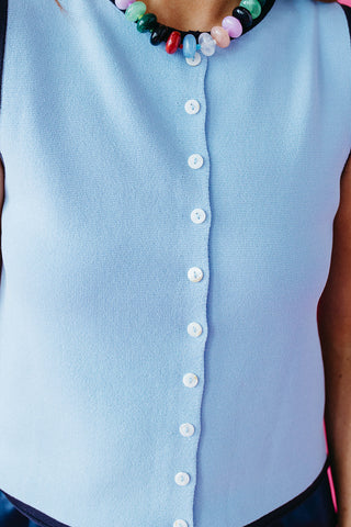 Vera Knit Button Up Tank Top