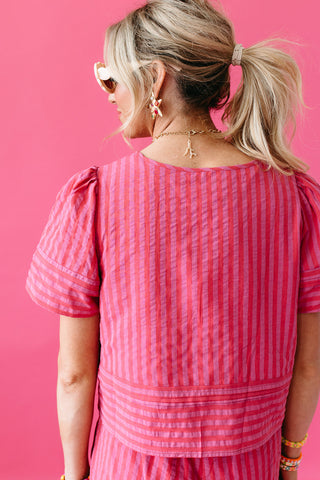 Haiden Stripe Short Set