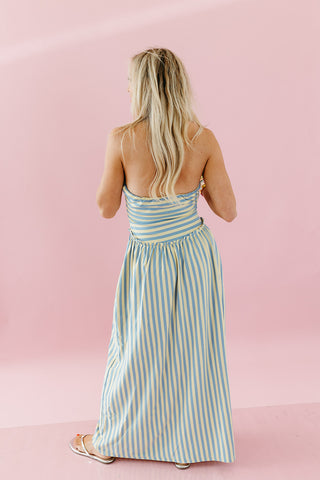 Kennadi Striped Tube Midi Dress