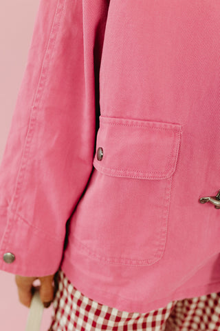 Lucia Utility Jacket in Pink