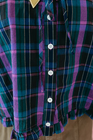 Cynthia Plaid Top