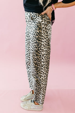 Grayce Leopard Barrel Pants