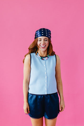 Vera Knit Button Up Tank Top