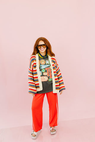 Elsie Linen Pants in Cherry
