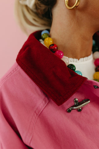 Lucia Utility Jacket in Pink