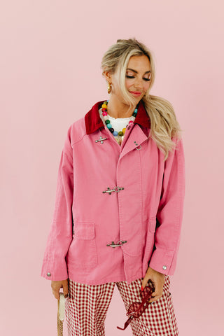 Lucia Utility Jacket in Pink