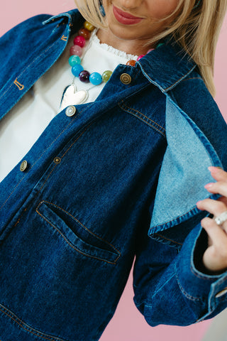 Emmy Jacket in Dark Denim