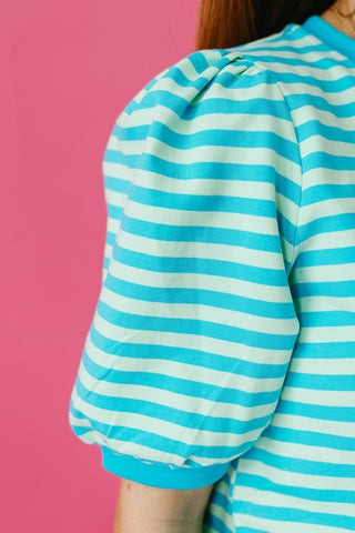Briar Stripe Puff Sleeve Top