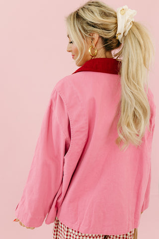 Lucia Utility Jacket in Pink