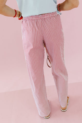 Cami Stripe Lace Track Pants