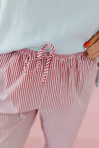 Cami Stripe Lace Track Pants