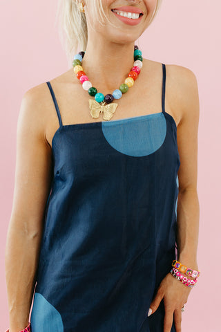 Astrid Polka Dot Sheer Layer Maxi Dress
