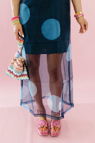 Astrid Polka Dot Sheer Layer Maxi Dress