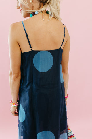 Astrid Polka Dot Sheer Layer Maxi Dress