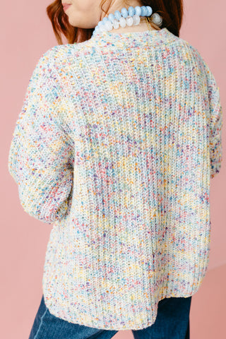 Karen Confetti Boucle Cardigan