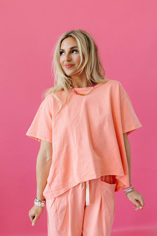 Joan Pant Set in Coral