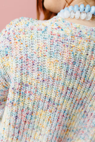 Karen Confetti Boucle Cardigan