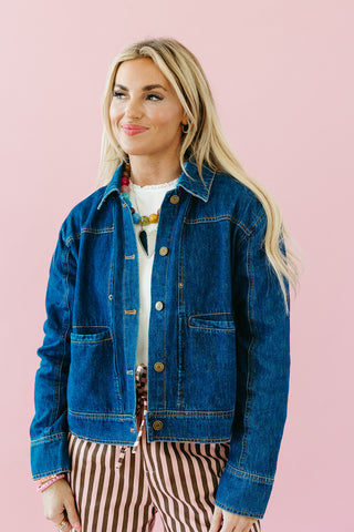 Emmy Jacket in Dark Denim