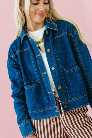 Emmy Jacket in Dark Denim