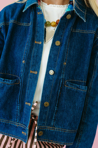 Emmy Jacket in Dark Denim