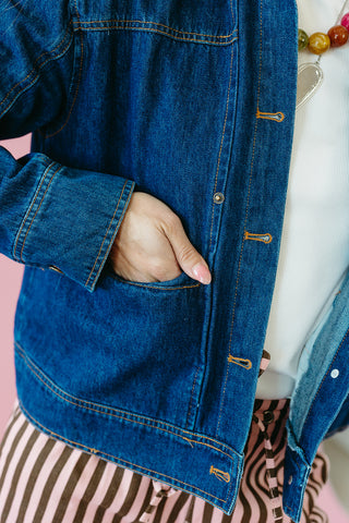 Emmy Jacket in Dark Denim