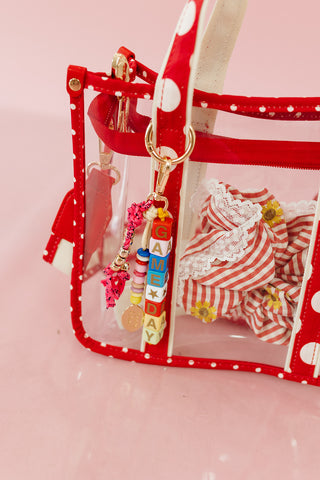 Game Day Clear Stadium Tote in Red