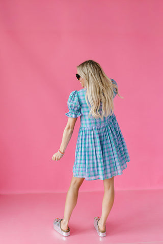 Lindsay Plaid Mini Dress
