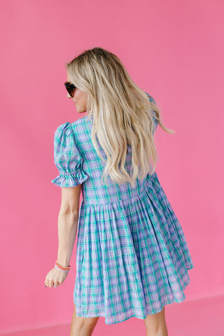 Lindsay Plaid Mini Dress