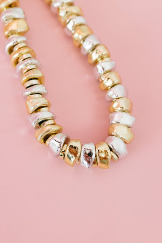 Liquid Mix Metal Necklace