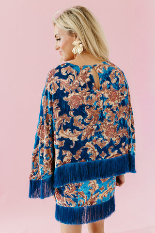 Sloane Velvet Fringe Mini Skirt